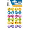 herma magische sticker gezichten, mica folie