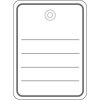 Stukgoed label 48x65 mm met plastic oogje 1000 st.