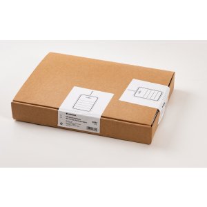 Stukgoedlabel 48x65 mm met plastic oogje - draad - splitpen 1000 st.