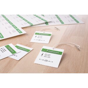 Scheurvast label a4 52,5x93,5 mm wit papier-folie-papier geperforeerd niet-klevend 1200 st.