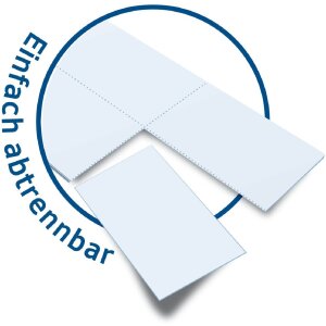 Scheurvast label a4 52,5x93,5 mm wit papier-folie-papier geperforeerd niet-klevend 1200 st.