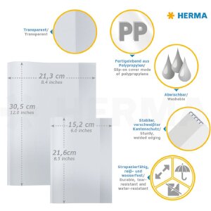 Schriftfolie pp a5 transparant-paars