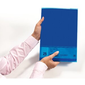 Schriftfolie pp a4 transparant-blauw
