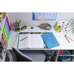 Schriftfolie pp a4 transparant-blauw
