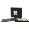 a66dh2 Zelfklevend album zwart met linnen omslag 13x18 cm