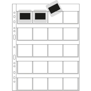 Slide sleeves voor 35mm dias, 100 sleeves