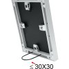 s021d1 Zilverkleurig aluminium lijst 20x25 cm