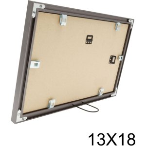 s021d7 Grijs aluminium galerijlijst voor 2 fotos 10x15 cm