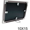 s021d7 Grijs aluminium galerijlijst voor 2 fotos 10x15 cm