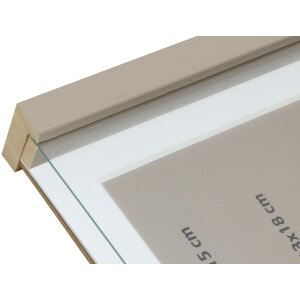 s223k7 Taupe Houten Lijst voor het Inlijsten van Voorwerpen 30x30 cm