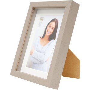 s223k7 Taupe Houten Lijst voor het Inlijsten van Voorwerpen 30x30 cm