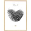 s233h2 Houten lijst in natuurkleur met zwarte buitenrand 24x30 cm