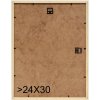s233h4 Houten lijst in natuurkleur met rode buitenrand 13x18 cm