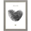 s45vf3 Fotolijst in lichtgrijs met zilveren binnenrand 21x29,7 cm