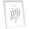 s46df1 Fotolijst in wit met zilveren rand 13x18 cm