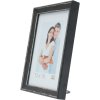 s46df2 Fotolijst in zwart met zilveren rand 10x15 cm