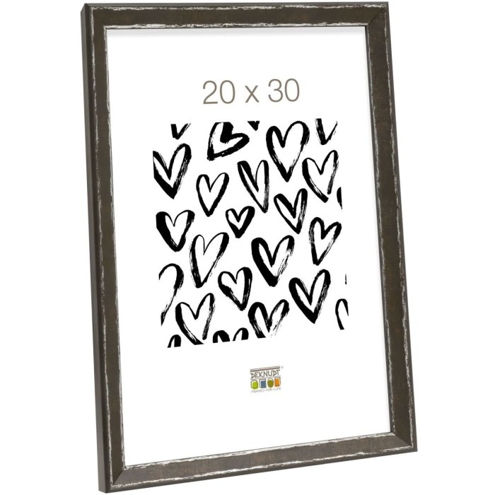 s46df2 Fotolijst in zwart met zilveren rand 13x18 cm