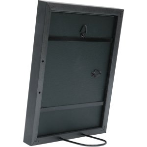 s46df2 Fotolijst in zwart met zilveren rand 15x15 cm