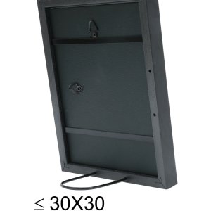 s46df2 Fotolijst in zwart met zilveren rand 15x15 cm