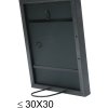 s46df2 Fotolijst in zwart met zilveren rand 15x15 cm