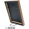 s46jh2 Houten lijst in zwart met houtkleurige rand 10x15 cm