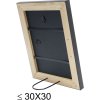 s46kf2 Houten lijst in zwart met parelbies 30x45 cm