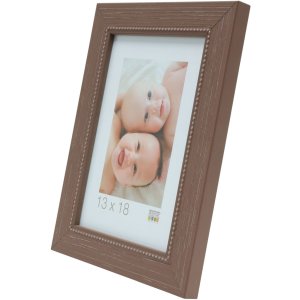 s46kf3 Houten lijst in beige met parelbies 24x30 cm