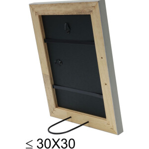 s46kf7 Houten lijst in grijs met parelbies 20x30 cm