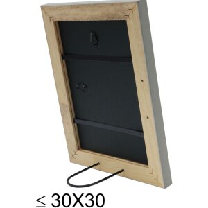 s46kf7 Houten lijst in grijs met parelbies 24x30 cm