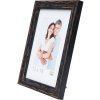 s46mf2 Zwarte houten lijst in verweerde afwerking 13x18 cm