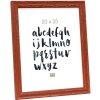 s46mf3 Bruine houten lijst in een verweerde afwerking 30x30 cm