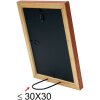 s46mf3 Bruine houten lijst in een verweerde afwerking 30x30 cm