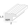 s46mf3 Bruine houten lijst in een verweerde afwerking 30x30 cm