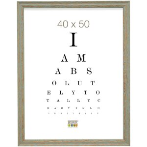 s46mf8 Groene houten lijst in verweerde afwerking 20x30 cm