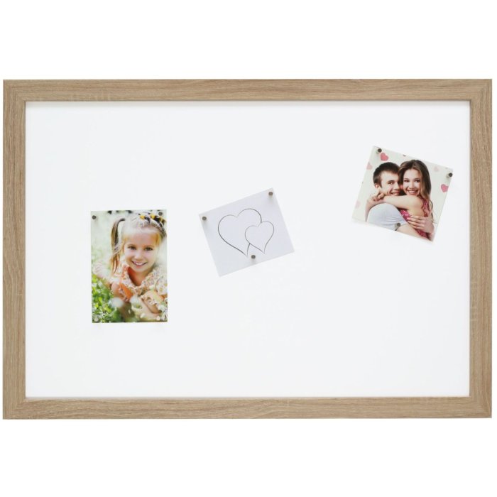 s49bh1 Magneetbord in naturelkleurig hout 40x60 cm
