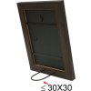 s49bh2 Donker houten fotolijst 18x24 cm