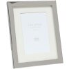 s57mc1 Metalen lijst in glanzend zilver met passe-partout 13x18 cm