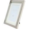 s57mc1 Metalen lijst in glanzend zilver met passe-partout 13x18 cm