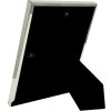 s57mc1 Metalen lijst in glanzend zilver met passe-partout 13x18 cm