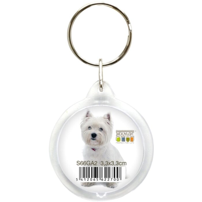 s66ga2 Ronde Plastic Foto Sleutelhanger 3.3x3.3 cm