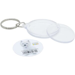 s66ga2 Ronde Plastic Foto Sleutelhanger 3.3x3.3 cm