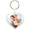 S66GA3 Hartvormige Plastic Foto Sleutelhanger 4x4.2cm