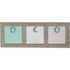 s67tt1 Houten memowand met magneten voor 3 fotos of kaartjes
