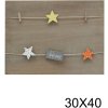 s67tt2 Houten wand met wasknijpers 50x50 cm