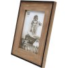 s67tx2 Smalle lijst in zwart met houten montuur 10x15 cm