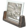 s67tz2 Zwart geschilderde fotohouder voor 1 horizontale foto 13x18 cm