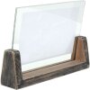 s67tz2 Zwart geschilderde fotohouder voor 1 horizontale foto 13x18 cm
