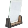 s67tz2 Zwart geschilderde fotohouder voor 1 verticale foto 13x18 cm