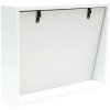 s68qk1 Bloklijst wit met schuine rug voor 2 fotos 10x15 cm