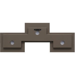 s68rk9 Galeriekader in taupe voor 3 fotos 10x15 cm
